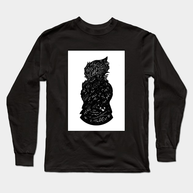 Shadow Owl Long Sleeve T-Shirt by Andrew Hau